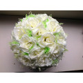 Seda artificial / bola de flores rosa para decoração de casamento ou festival